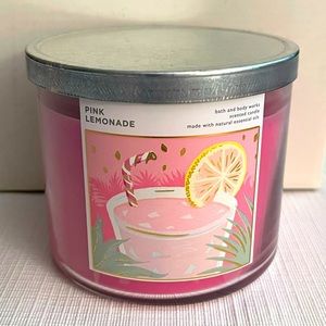 Bath & Body Works 3 Wick Candle Pink Lemonade